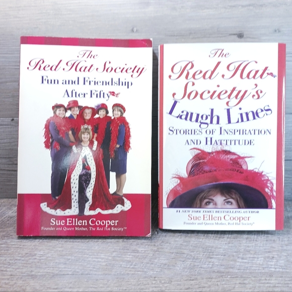 The Red Hat Society Bundle of 2 Books Hard and Paperback Inspirational - Picture 1 of 11